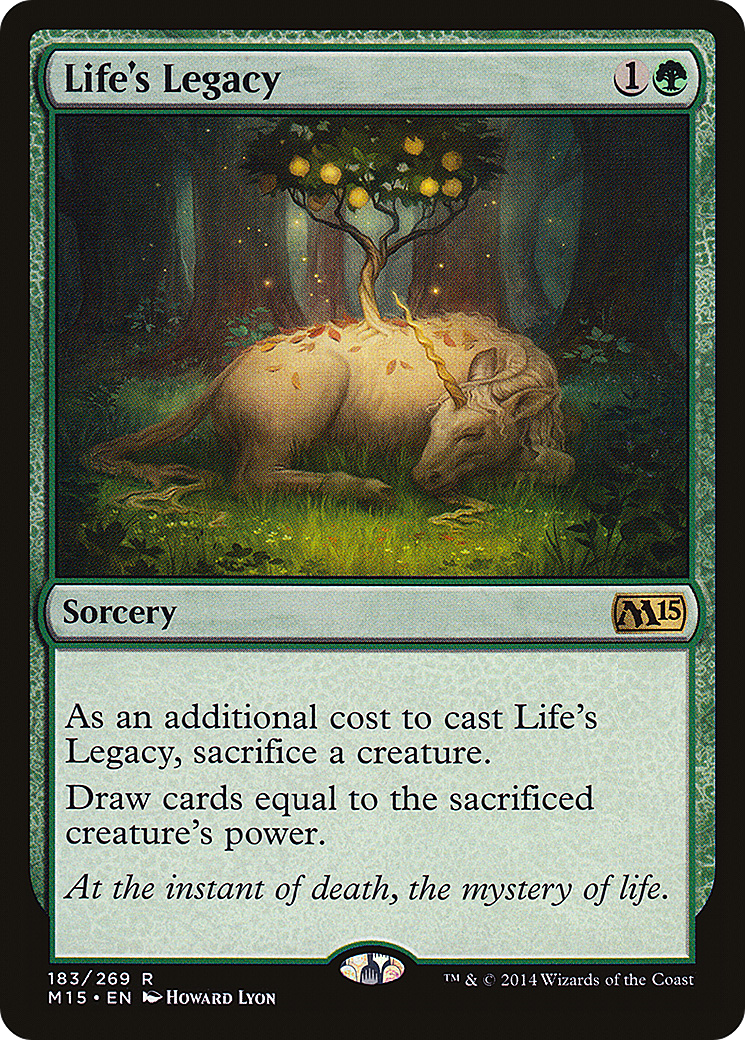Life's Legacy (M15-183) [Magic 2015] Foil MTG Single Wizards of the Coast