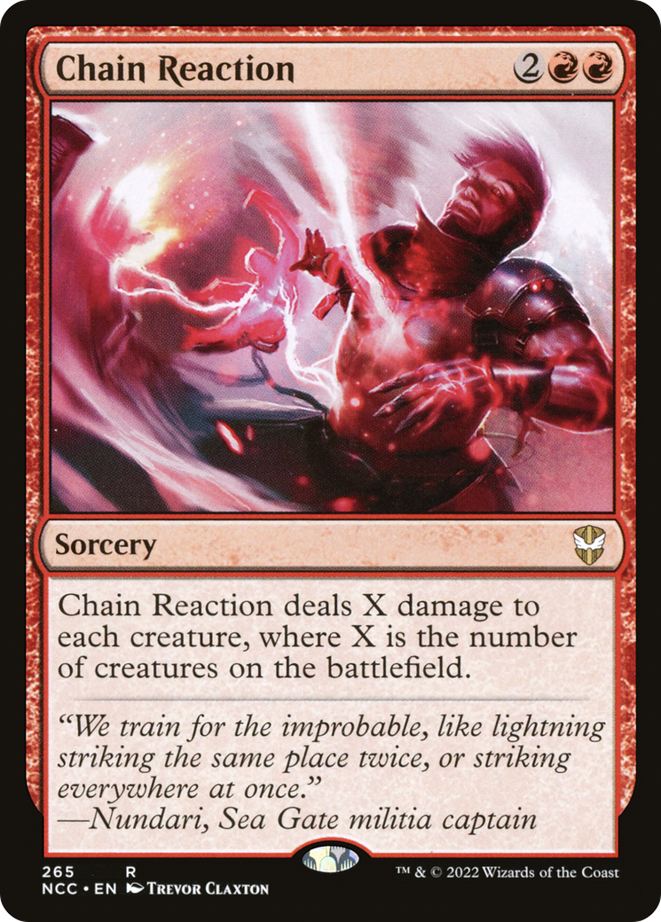 Chain Reaction (NCC-265) [New Capenna Commander] MTG Single Wizards of the Coast