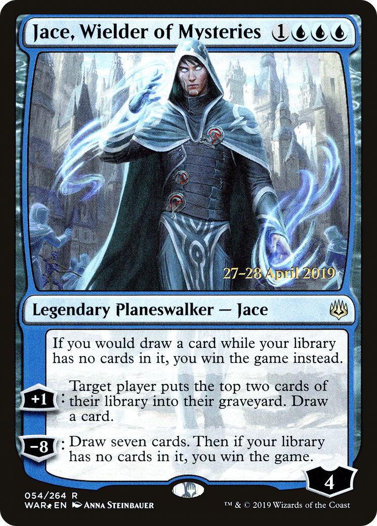 Jace, Wielder of Mysteries (PRE-054) [War of the Spark Promos] Foil MTG Single Wizards of the Coast