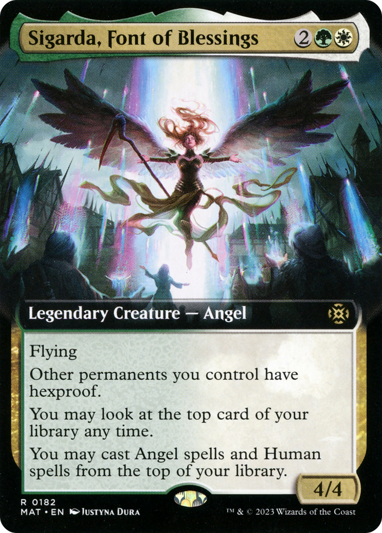 Sigarda, Font of Blessings (MAT-182) [March of the Machine: The Aftermath] (Extended Art) Foil MTG Single Wizards of the Coast