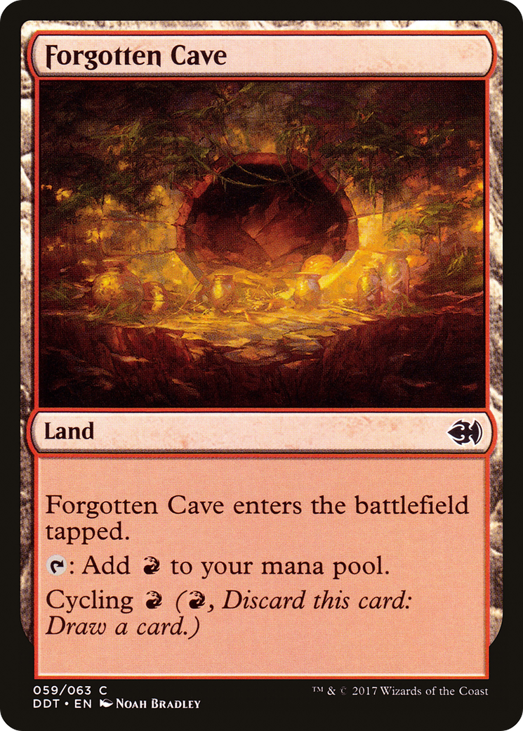 Forgotten Cave (DDT-059) [Misc] Duel Decks: Merfolk vs. Goblins MTG Single Wizards of the Coast