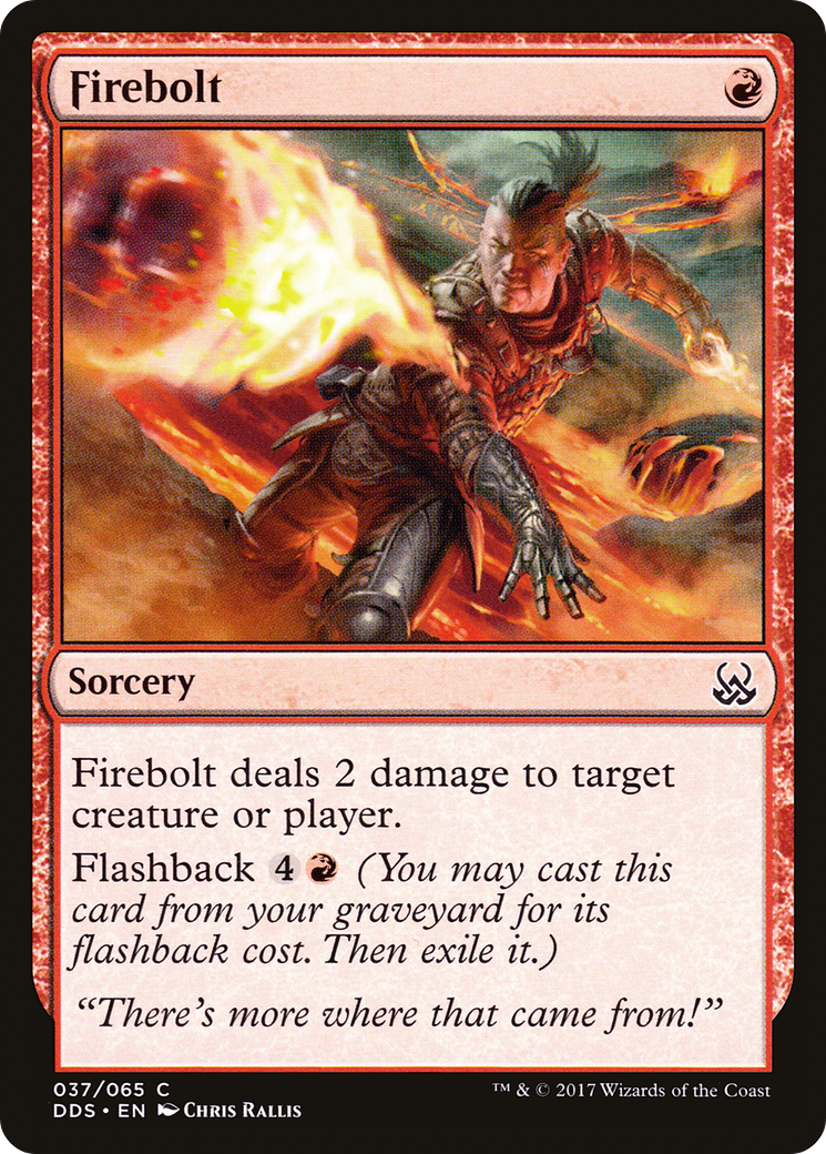 Firebolt (DDS-037) [Misc] Duel Decks: Mind vs. Might MTG Single Wizards of the Coast