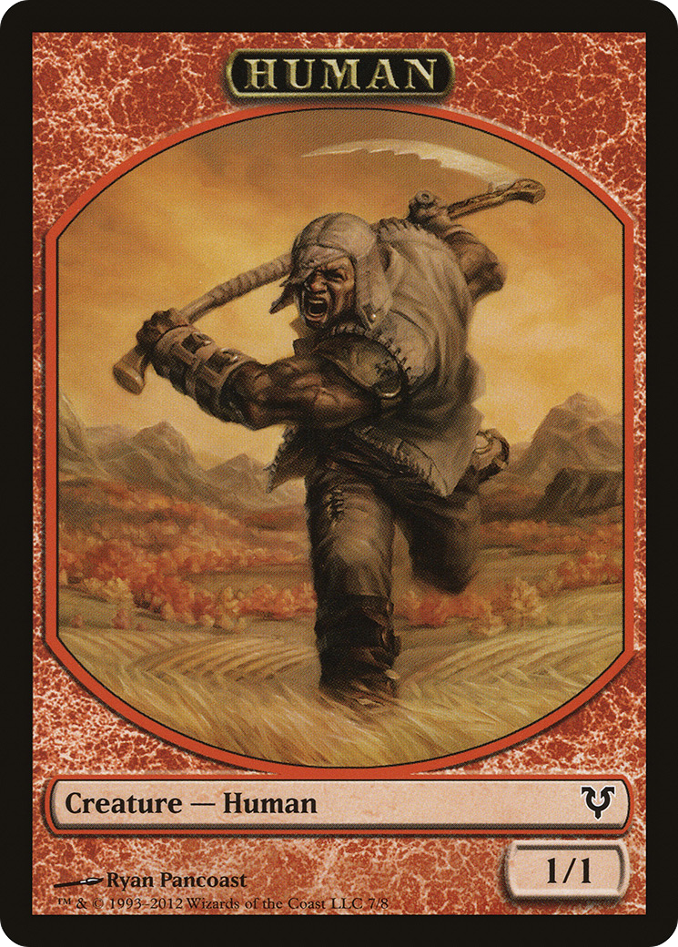 Human (AVR-007) [Tokens] Avacyn Restored Tokens MTG Single Wizards of the Coast