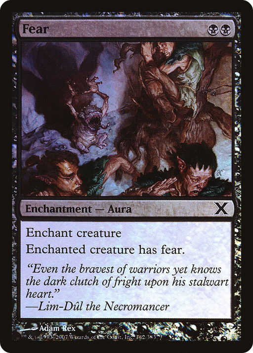 Fear (10E-142★) [Tenth Edition] Foil MTG Single Wizards of the Coast