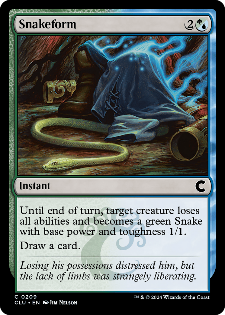 Snakeform (CLU-209) [Ravnica: Clue Edition] MTG Single Wizards of the Coast