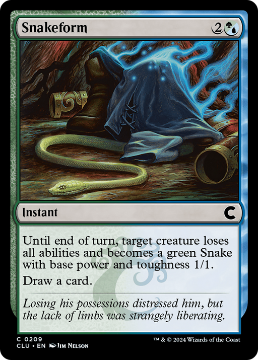 Snakeform (CLU-209) [Ravnica: Clue Edition] MTG Single Wizards of the Coast