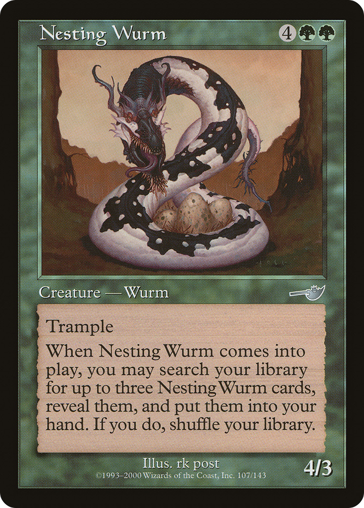 Nesting Wurm (NMS-107) [Nemesis] MTG Single Wizards of the Coast