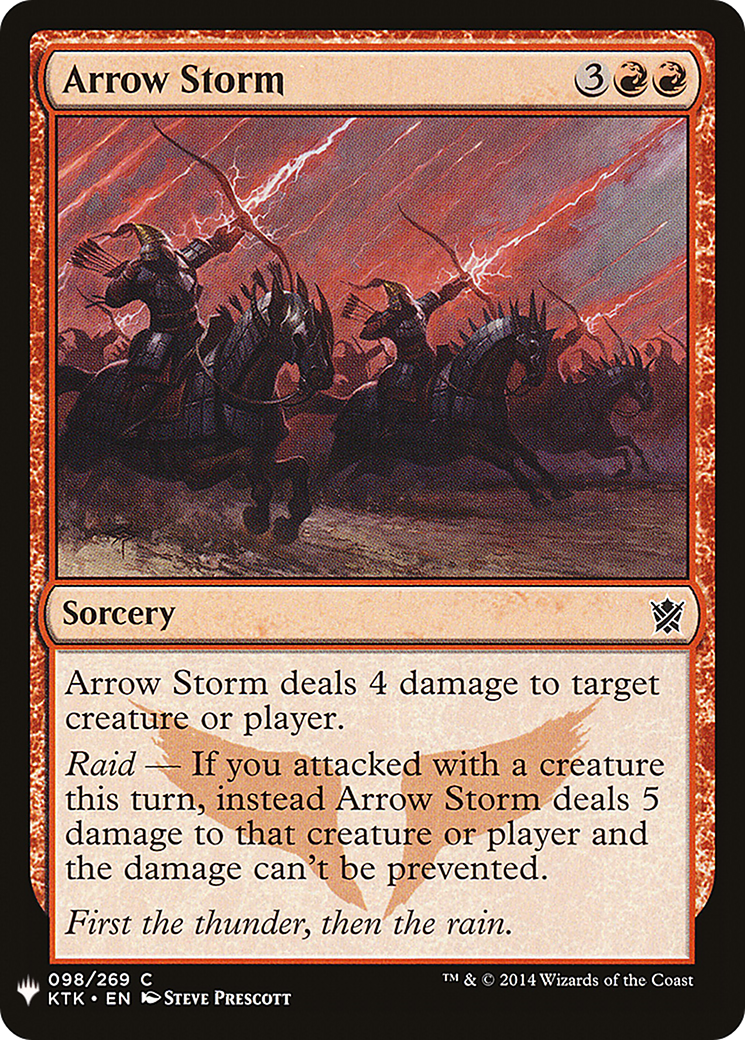 Arrow Storm (LIST-KTK-98) [Mystery Booster] The List MTG Single Wizards of the Coast