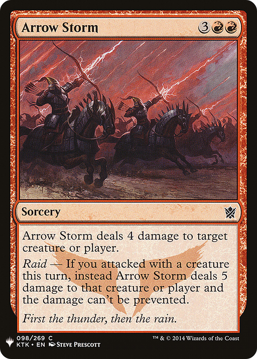 Arrow Storm (LIST-KTK-98) [Mystery Booster] The List MTG Single Wizards of the Coast
