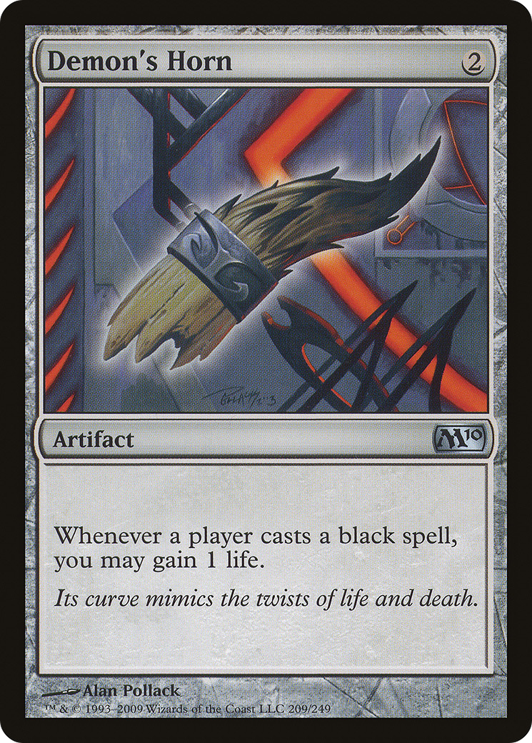 Demon's Horn (M10-209) [Magic 2010] Foil MTG Single Wizards of the Coast