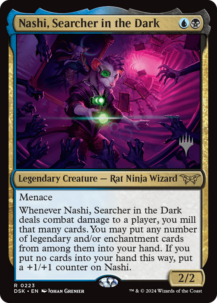 Nashi, Searcher in the Dark (PPDSK-223) [Duskmourn: House of Horror Promos] MTG Single Wizards of the Coast