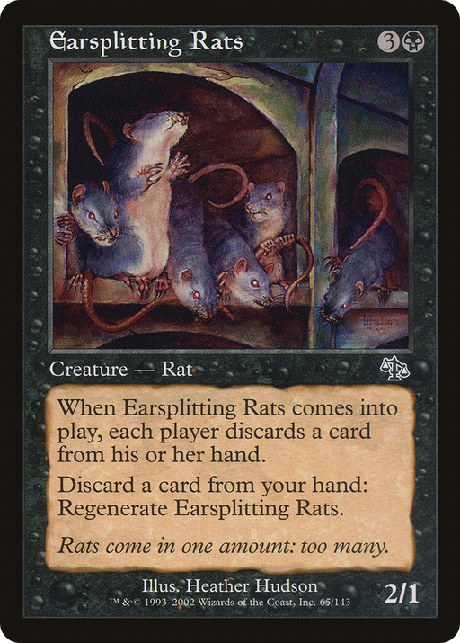 Earsplitting Rats (JUD-065) [Judgment] MTG Single Wizards of the Coast