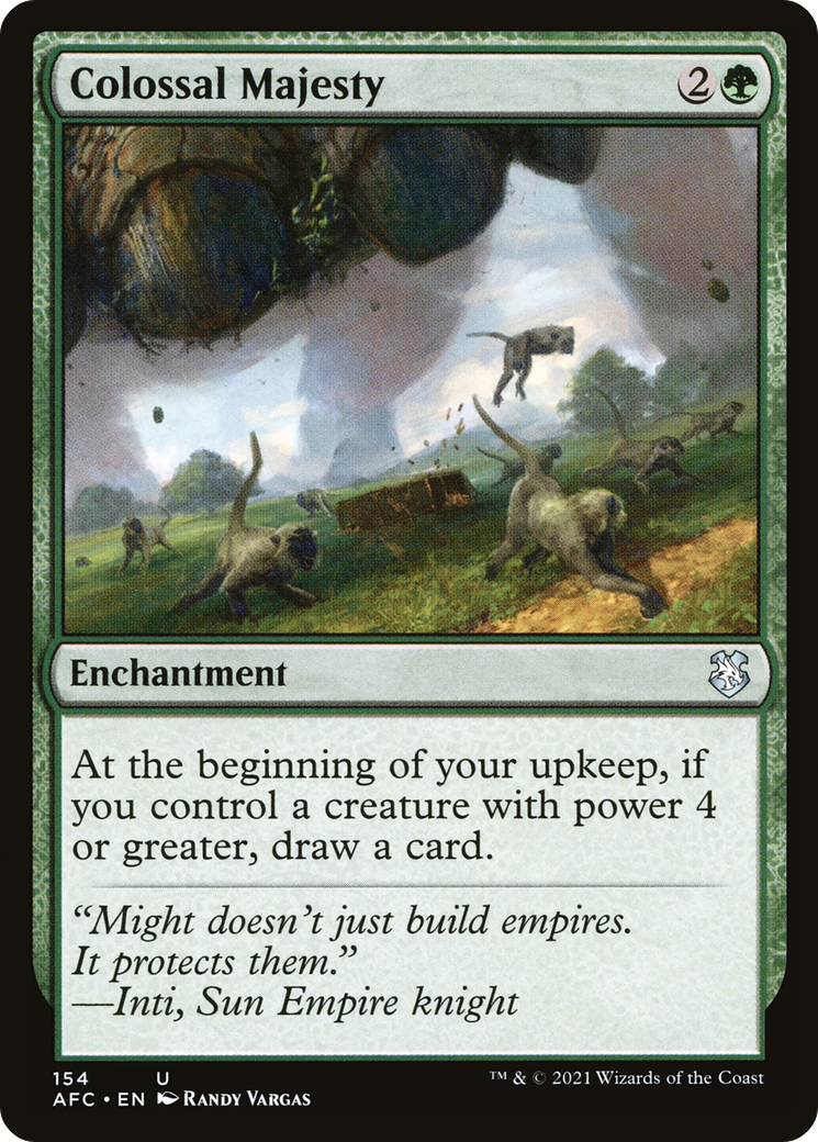 Colossal Majesty (AFC-154) [Forgotten Realms Commander] MTG Single Wizards of the Coast