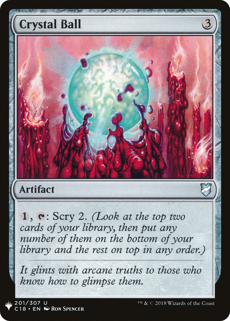 Crystal Ball (LIST-C18-201) [Mystery Booster] The List MTG Single Wizards of the Coast