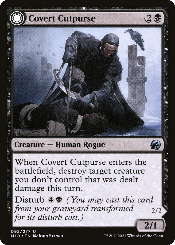 Covert Cutpurse (MID-092) [Innistrad: Midnight Hunt] MTG Single Wizards of the Coast