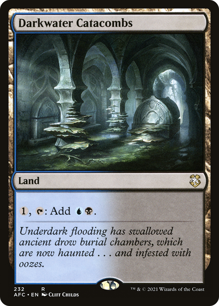 Darkwater Catacombs (AFC-232) [Forgotten Realms Commander] MTG Single Wizards of the Coast