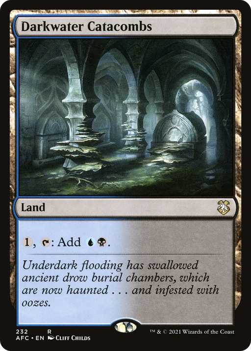 Darkwater Catacombs (AFC-232) [Forgotten Realms Commander] MTG Single Wizards of the Coast