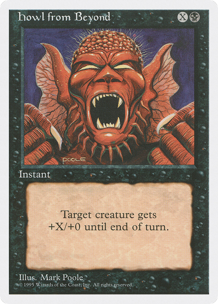 Howl from Beyond (4ED-141) [Fourth Edition] MTG Single Wizards of the Coast