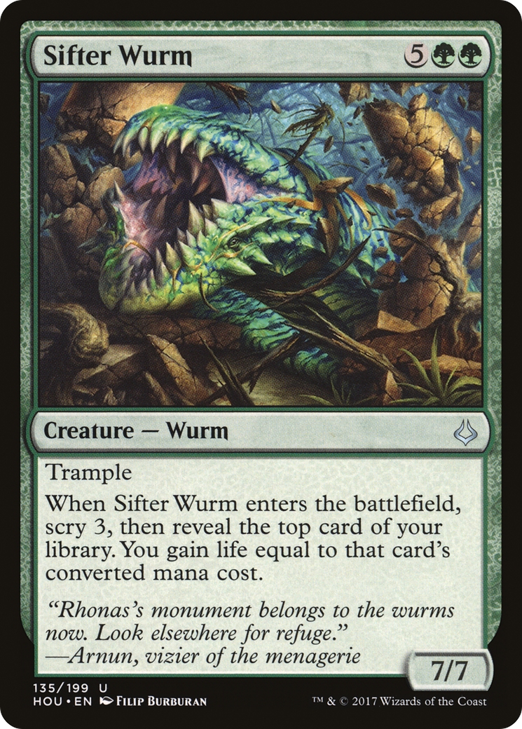 Sifter Wurm (HOU-135) [Hour of Devastation] Foil MTG Single Wizards of the Coast