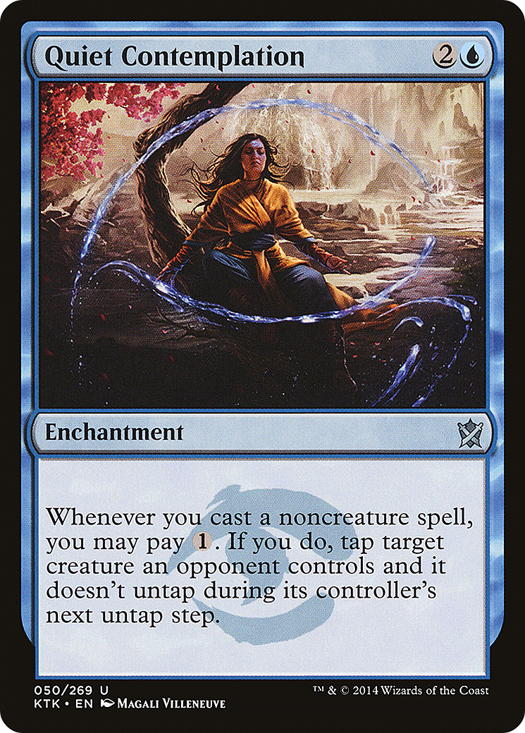 Quiet Contemplation (KTK-050) [Khans of Tarkir] MTG Single Wizards of the Coast