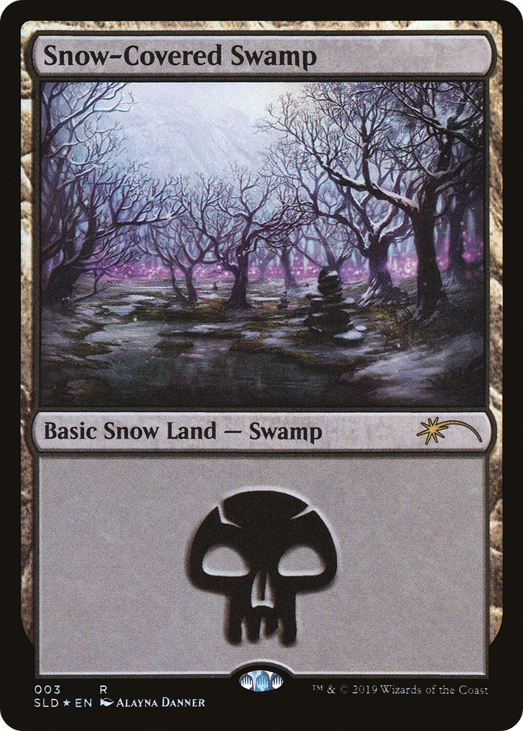 Snow-Covered Swamp (SLD-003) [Secret Lair] Drop Foil MTG Single Wizards of the Coast