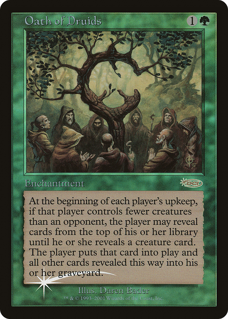 Oath of Druids (JDG-002) [Misc] Judge Gift Cards 2001 Foil MTG Single Wizards of the Coast