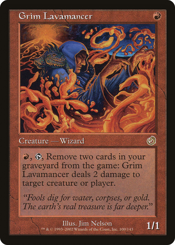 Grim Lavamancer (TOR-100) [Torment] MTG Single Wizards of the Coast