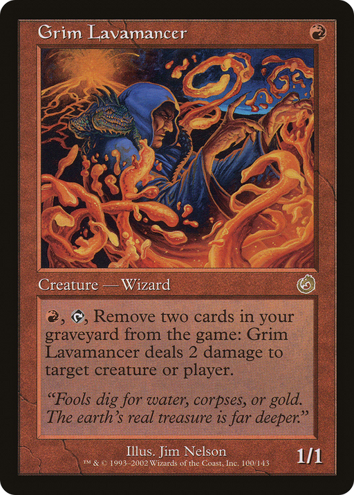 Grim Lavamancer (TOR-100) [Torment] MTG Single Wizards of the Coast