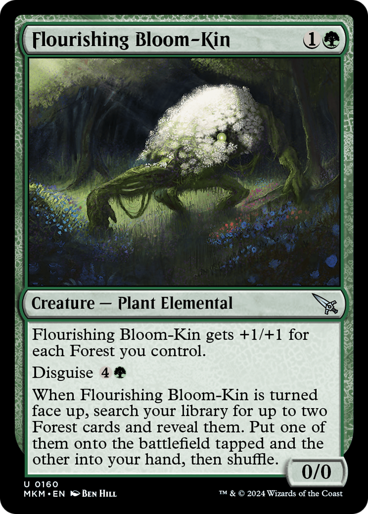 Flourishing Bloom-Kin (MKM-160) [Murders at Karlov Manor] Foil MTG Single Wizards of the Coast