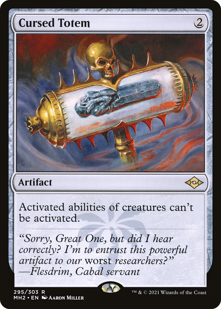 Cursed Totem (MH2-295) [Modern Horizons 2] Foil MTG Single Wizards of the Coast