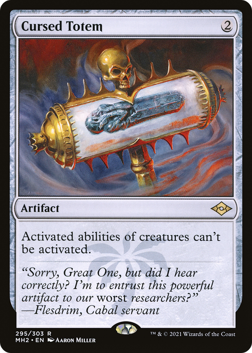 Cursed Totem (MH2-295) [Modern Horizons 2] MTG Single Wizards of the Coast