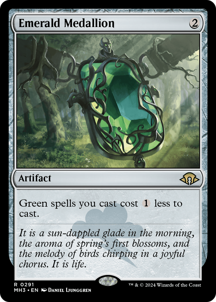 Emerald Medallion (MH3-291) [Modern Horizons 3] Foil MTG Single Wizards of the Coast