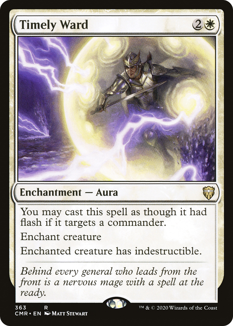 Timely Ward (CMR-363) [Commander Legends] MTG Single Wizards of the Coast