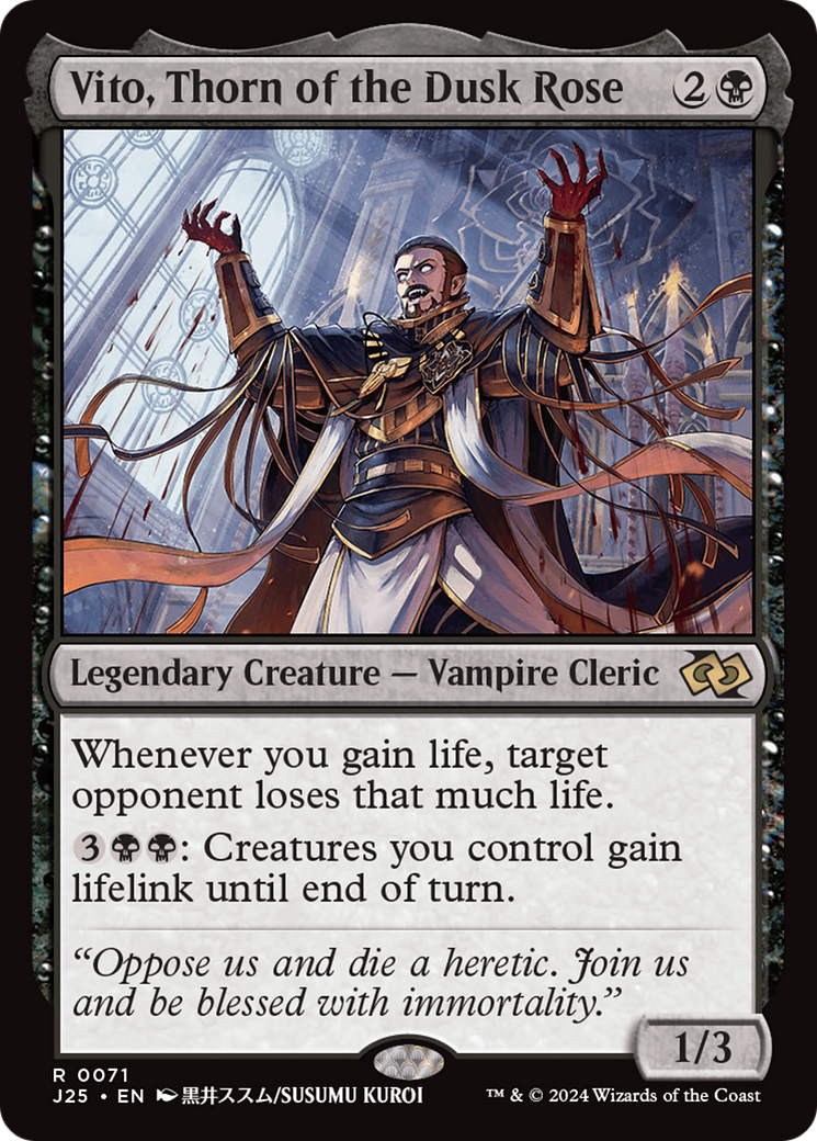 Vito, Thorn of the Dusk Rose (Anime) (J25-071) [Foundations Jumpstart] MTG Single Wizards of the Coast