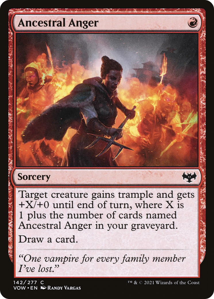 Ancestral Anger (VOW-142) [Innistrad: Crimson Vow] MTG Single Wizards of the Coast