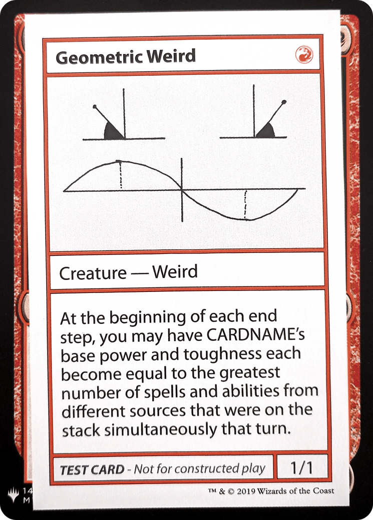 Geometric Weird (CMB1-) [Mystery Booster] Playtest Cards 2019 MTG Single Wizards of the Coast