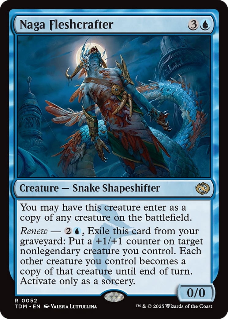 Naga Fleshcrafter (TDM-052) [Tarkir: Dragonstorm] Foil MTG Single Wizards of the Coast