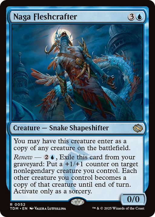 Naga Fleshcrafter (TDM-052) [Tarkir: Dragonstorm] Foil MTG Single Wizards of the Coast