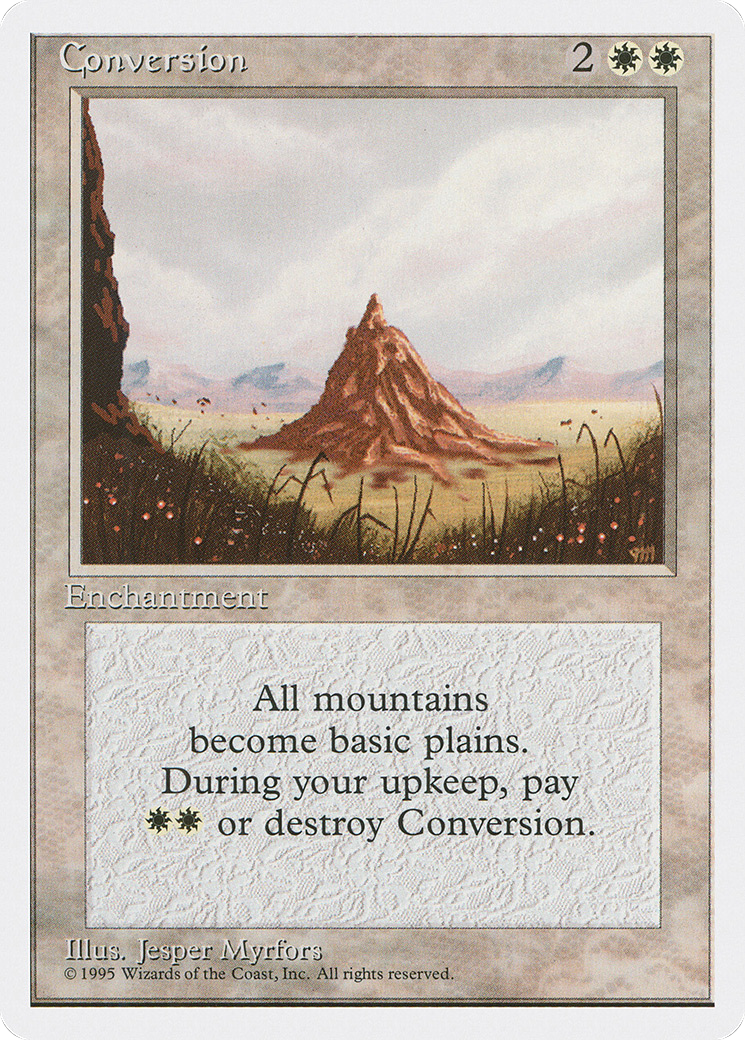 Conversion (4ED-019) [Fourth Edition] MTG Single Wizards of the Coast