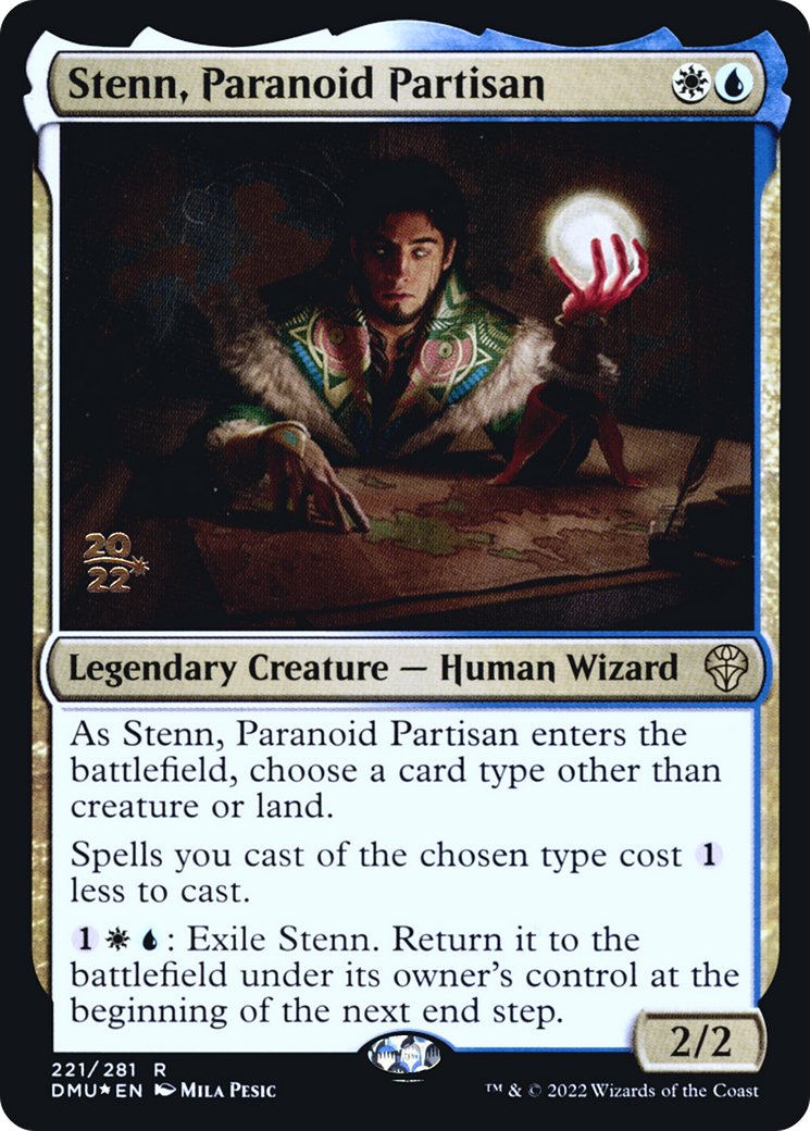 Stenn, Paranoid Partisan (PRE-221) [Dominaria United Promos] Foil MTG Single Wizards of the Coast