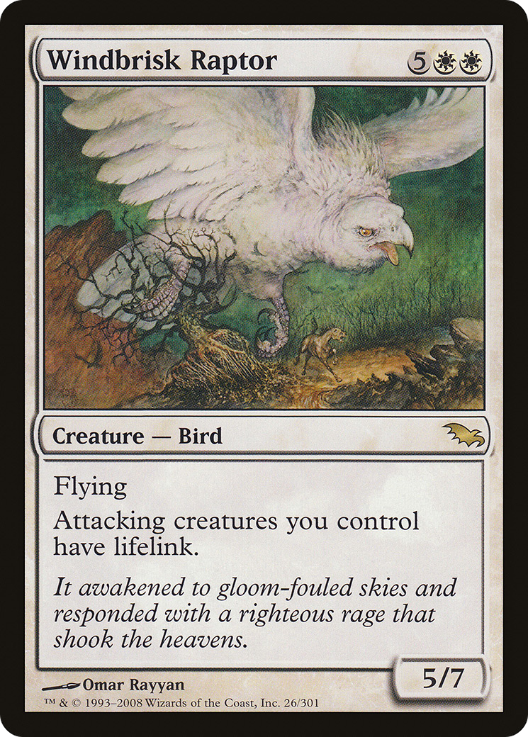 Windbrisk Raptor (SHM-026) [Shadowmoor] Foil MTG Single Wizards of the Coast