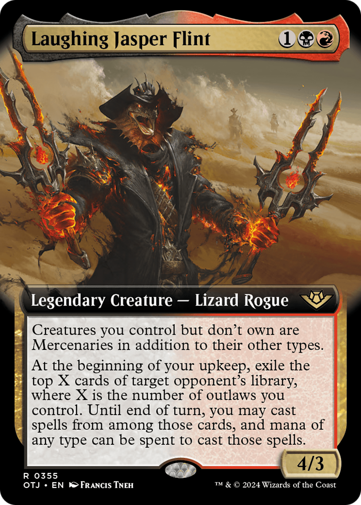 Laughing Jasper Flint (OTJ-355) [Outlaws of Thunder Junction] (Extended Art) MTG Single Wizards of the Coast