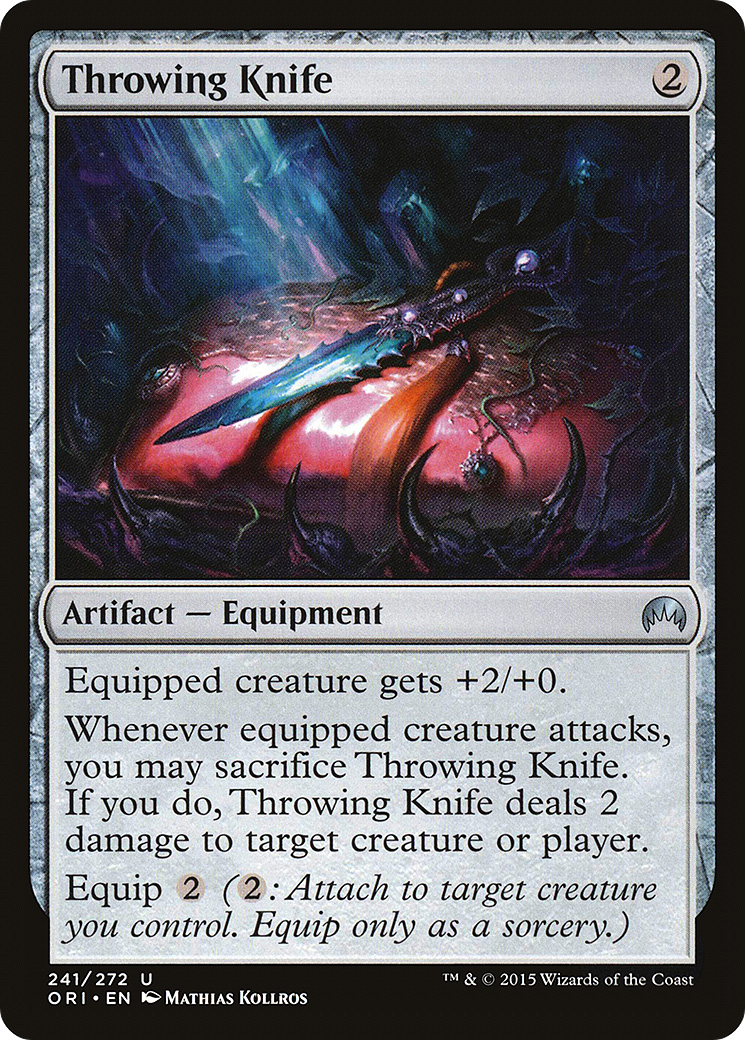 Throwing Knife (ORI-241) [Magic Origins] Foil MTG Single Wizards of the Coast