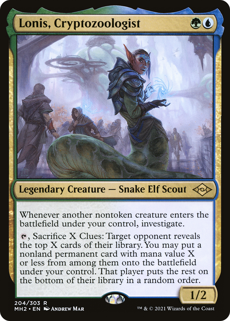 Lonis, Cryptozoologist (MH2-204) [Modern Horizons 2] MTG Single Modern Horizons 2