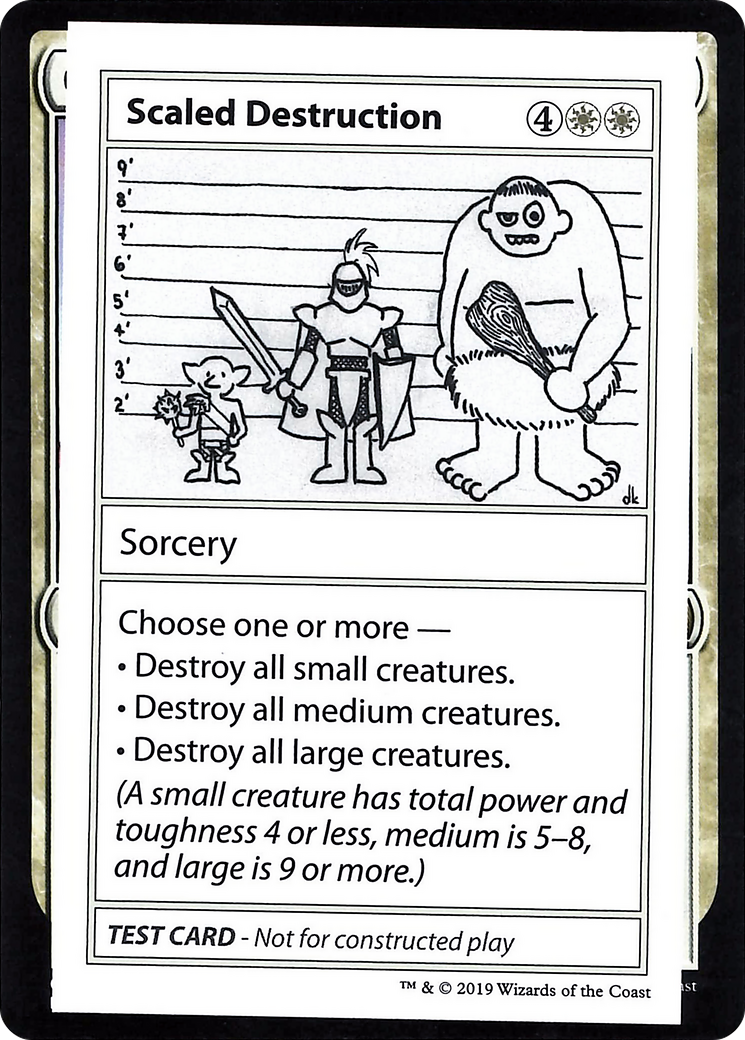 Scaled Destruction (CMB1-012) [Mystery Booster] Playtest Cards 2021 MTG Single Wizards of the Coast