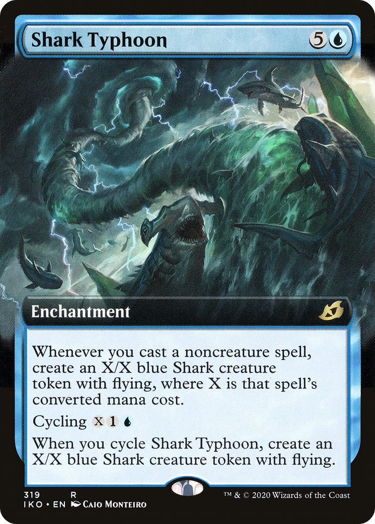 Shark Typhoon (IKO-319) [Ikoria: Lair of Behemoths] (Extended Art) MTG Single Wizards of the Coast