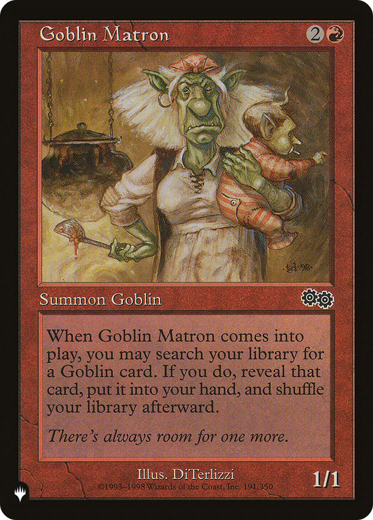 Goblin Matron (LIST-USG-191) [Mystery Booster] The List MTG Single Wizards of the Coast
