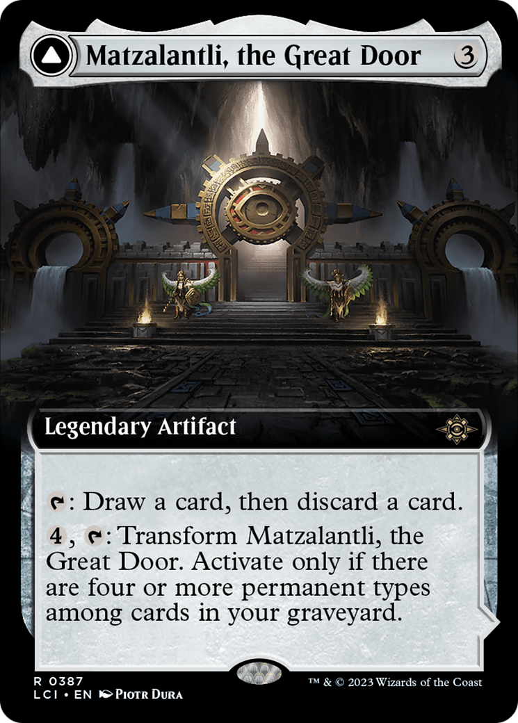 Matzalantli, the Great Door (LCI-387) [The Lost Caverns of Ixalan] (Extended Art) MTG Single Wizards of the Coast