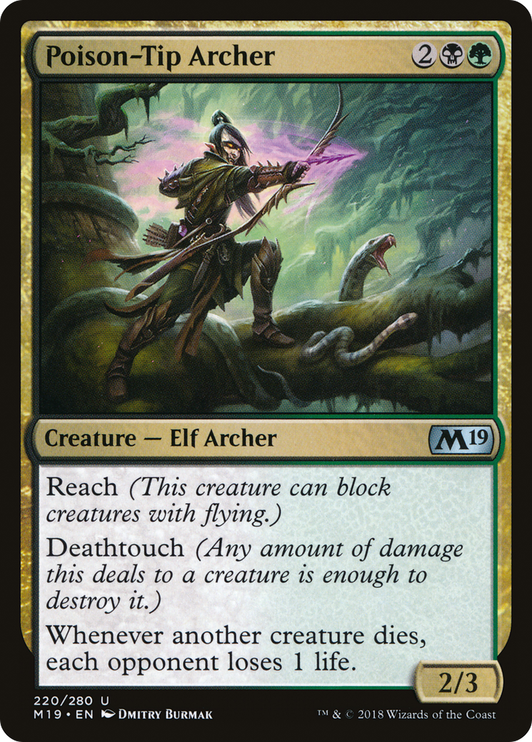 Poison-Tip Archer (M19-220) [Core Set 2019] Foil MTG Single Wizards of the Coast