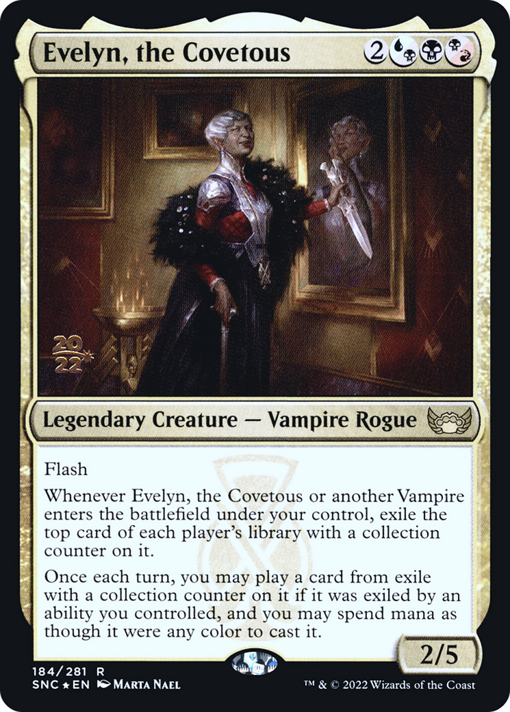 Evelyn, the Covetous (PRE-184) [Streets of New Capenna Promos] Foil MTG Single Wizards of the Coast